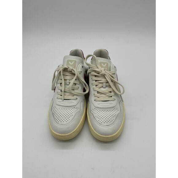 Veja 'V-90' White Leather  Sneaker Size 7 - Picture 4 of 6